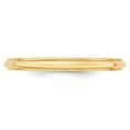thumbnail image 4 of Primal Gold 14 Karat Yellow Gold 2.5mm Half Round with Edge Band Size 9, 4 of 7