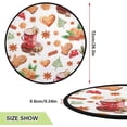 thumbnail image 2 of Coolnut Christmas Cookies Vintage Christmas Tree Mats Waterproof Tree Skirt, Hello Winter Xmas Tree Stand Tray Mat Floor Protector Pad for Holiday Party Decoration, 28.3", 2 of 6
