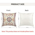 thumbnail image 4 of Throw Pillow Cover 18"x18" Boho, Vintage Persian Pillow Cover Ethnic Decorative Pillow Cases Home Outdoor Square Purple Pillowcase for Bed Sofa Couch, 4 of 6