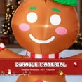 thumbnail image 2 of Muñeco de Jengibre Inflable de Navidad CMFYDAILY de 1.2 m con LED, 2 of 8