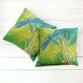 thumbnail image 6 of Ambesonne Vintage Throw Pillow Cover 2 Pack, Blue Dragonfly on Green, 20", Pale Green Brown, 6 of 7