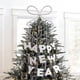 thumbnail image 4 of Billuyoard Adorno de árbol de Navidad con lazo de metal, cristal y diamantes de imitación de lujo, para decoración interior y exterior del Kits de decoración para fiestas plata, 4 of 6