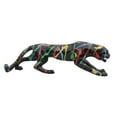 thumbnail image 2 of Creativo rastreante figuril graffiti estatua animal escultura artesanía ornamento tv pequeña sa mitorio ano decorativo ano dona perfecl Estatua de leopardo rastreo, 2 of 8