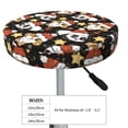 thumbnail image 4 of Fotbe Cute Dog Panda Stool Covers Round,Waterproof Round Bar Stool Covers Bar Chair Covers Washable Stool Cushion Slipcover for 12-14 Inch Chair-, 4 of 7