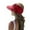 Watermelon Red, variant on Womens Visor Wide Hat Summer Face Beach Sports Cap Sun Outdoor Travel Accessory Red Red