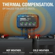 NOCO GENIUS2X4: 4-Bank 8A (2A/Bank) 6V/12V Smart Battery Charger, Maintainer and Desulfator