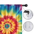 thumbnail image 4 of Blackout Kids Curtains,Rainbow Tie Dye Mandala Pattern Childrens Insulated Curtains Set Of 2,Bedroom Essentials,Toddler Room Decor 42"x54", 4 of 5