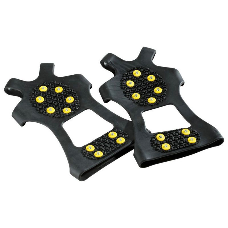 10 Stud Anti Slip Ice Cleats Crampons Snow Climbing Shoe Spike Grips Shoes Cover - image 1 of 5