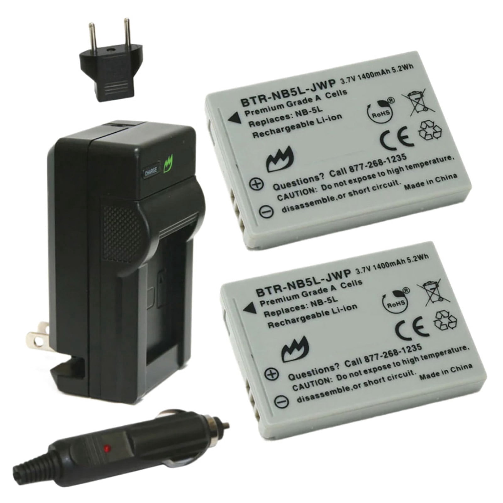2x Pack - Fujifilm Finepix Z5 Battery + Charger - Replacement for