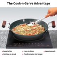thumbnail image 4 of Futura Hard Anodised Deep Fry Pan 3.75 Liters 30 Cm, 4.06mm | Induction Compatible Without Lid, Black Aluminium Deep Fry Pan (IAD375), 4 of 4