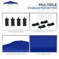 thumbnail image 6 of Outsunny 8' x 8' Royal Blue Outdoor Canopy Weight, UV50+ Protection, 6 of 9