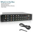 thumbnail image 5 of Pyle PT12050CH Pro Audio Bluetooth 6000 Watt 12 Channel Amplifier Sound Mixer Stereo Receiver, 5 of 7