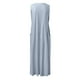 thumbnail image 5 of Vestido largo sin mangas con cuello en V y color liso para mujer: corte holgado, bolsillos, vestido informal cómodo para el día a día., 5 of 5