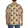 thumbnail image 3 of Kdxio Men's Hawaiian Shirt for Men Short Sleeve Shirt Thanksgiving Summer Casual Holiday Beach Button Down T-Shirts, 3 of 5