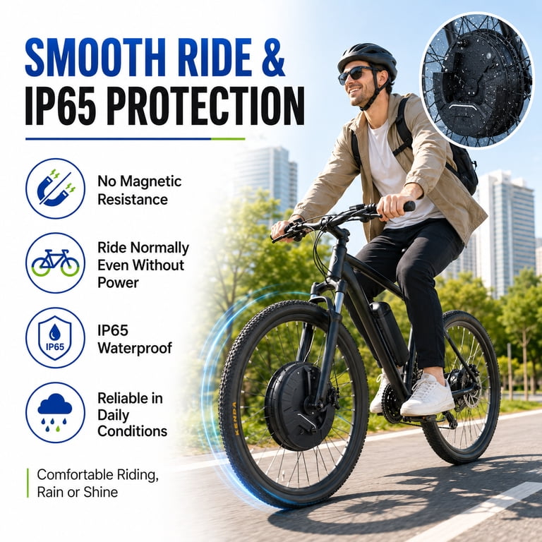 convert bicycle to electric near me BAFANG 48V 750W/500W Ebike Conversion Kit, Rear Wheel Hub Motor Kit with Display & BatteryOption, for 20" 26" 27.5" 700C 29" MTB Road Bike, Waterproof, DIY Conversion Kit Clean install with no rear drivetrain changes required. Convert Any Bike Into An