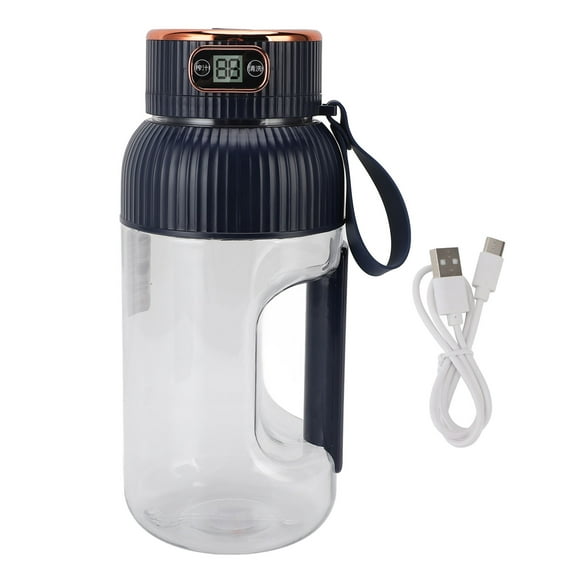 Tasse Extracteur de Jus Portable, Gobelet Mélangeur à Jus Grande Capacité 1200 ml Équipé d'Une Prévention des Surcharges et d'Un Verrou de Sécurité, Mini Gobelet Extracteur de Jus, Mélangeur à Conception Détachable