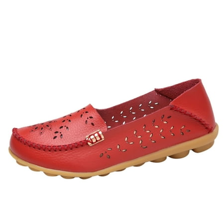 KELINFONG Womens Loafers Casual Flats Shoes Slip on Penny Loafers Fashion Cute Moccasins Driving Shoes