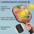 thumbnail image 4 of Pickleball Paddles Set Of 1, Fiberglass Surface, Vintage Floral Print, 1 Paddle, 2 Balls & Bag, 4 of 5