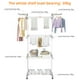 Porte-manteaux Pliable à 4 Niveaux, Portemanteau pour Vêtements avec 2 Ailes Latérales et 4 Roulettes - SortWise – image 5 sur 8