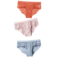 thumbnail image 3 of 3 uds bragas de algodón bragas sexis bragas de encaje ropa interior de mujer bragas para mujer pantalones florales calzoncillos lencería de talla grande, 3 of 5