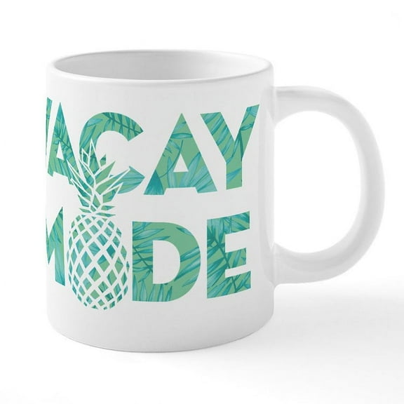 CafePress - Vacay Mode Print - 20 Oz White Ceramic Mega Mug