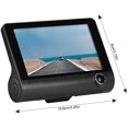thumbnail image 5 of 3 Channel Dash Cam 4 Inches TFT LCD Car DVR, Front Inside Rear Three Way Night Vision HD 1080P Car Camera, 140° Wide Angle, 5 of 5