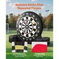 thumbnail image 2 of KFFKFF Blow-Up Football Dartboard, Surpassing 10 ft Tall Mega Football Dartboard with 9 Kickable Spheres & Inflation Device, Trio-Tone Spheres & Quick 2-Minutes Assembly, 2 of 9