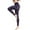 Navy, variant on Tejiojio Fall Sport Yoga Printed Mid Thigh Stretch Cotton Span High Waist Long Active Leggings