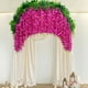 thumbnail image 5 of Viña de glicinia artificial | Guirnalda colgante de plástico falso | Hilo floral decorativo retorcido | 70,87 pulgadas de longitud | Decoración en el techo de la boda en casa | 1 Pieza | Blanco, 5 of 6