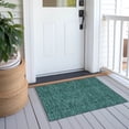 thumbnail image 6 of Addison Rugs Chantille Indoor/Outdoor Transitional Floral Teal Washable Rectangle Rug, 1'8" x 2'6", 6 of 6