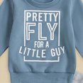 thumbnail image 5 of Toddler Baby Boy Clothes Boys Fall/Winter Round Neck Long Sleeve Elastic Waist 3T 4T 5T Everyday Outfit Set 2 Piece Kaprioy Baby Boy Clothes, 5 of 7