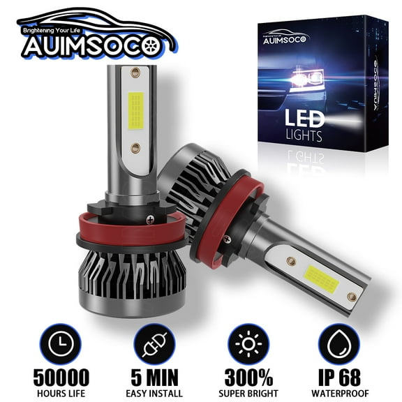 For Honda Accord 2015-2017 2x H11 LED Headlight Low Beam Kit White Bulbs 6000K Easy Install High Power Lamps