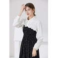 thumbnail image 4 of CAILDANL Fake Collar Long Sleeves Detachable Half Shirt Victorian Blouse Top for Women, 4 of 5