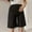 Black, variant on Women's Maternity Shorts Over Belly Cotton Pregnancy Shorts Summer Wide Leg Lounge Shorts with Pockets,XXL
