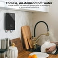 thumbnail image 2 of Airthereal Electric Tankless Water Heater, 8kW, 240 Volts - Endless On-Demand Hot Water - Self Modulates to Save Energy - Use for Faucet and Sink, Evening Tide series, 2 of 8