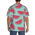 thumbnail image 3 of Kdxio Men's Hawaiian Shirt for Men Short Sleeve Shirt Watermelon Summer Casual Holiday Beach Button Down T-Shirts, 3 of 7