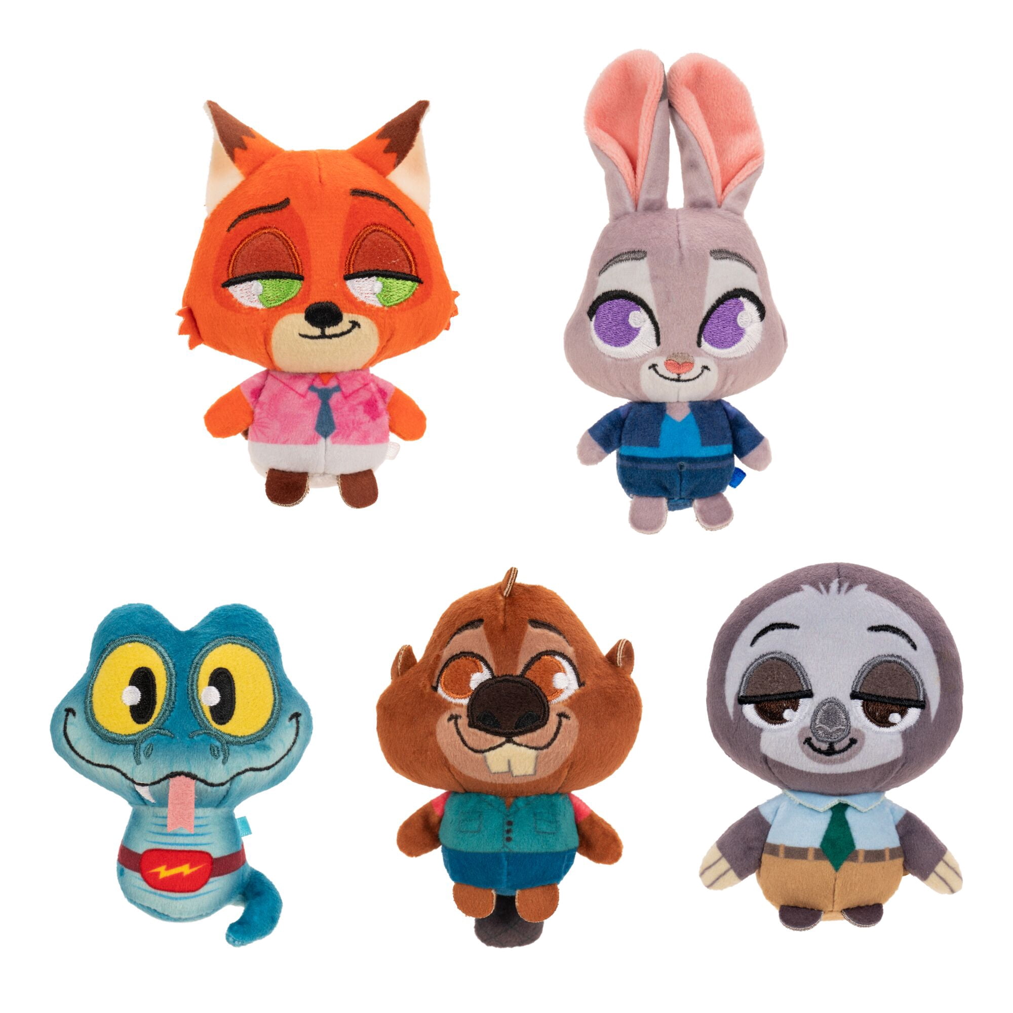 Disney’s Zootopia 2 3 inch Mystery Tails 5-Pack Mini Plush - Toys for Kids and Preschoolers