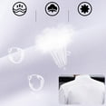 thumbnail image 3 of Chef Jacket, Short Sleeve Classic Soft Cotton Breathable Chef Coat for Caterers Counter Servers, White XL, 3 of 8