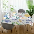 thumbnail image 3 of Yayeee Tablecloths 60" x 60" Rectangle Wrinkle Resistant Party Table Cover, Purple Easter Eggs, 3 of 8