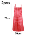 thumbnail image 2 of 2 Pack Kitchen Cooking Aprons, Adjustable Bib Soft Chef Apron withPockets for Men Women, 2 of 5