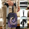 thumbnail image 5 of COEQINE Cute Crutch Bag Mobility Aid Bag Purple Butterfly Moon Marble Forearm Crutch Bag Pouch, Walking Stick Accessories, Lightweight, for Elbow Crutches, for Men Women, 5 of 7