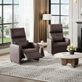 thumbnail image 6 of Power Recliner Chair with Adjustable Back & USB Port - Ergonomic PU Leather Home Theater Seat with Padded Seat, Tall Back & Side Pockets for Living Room, 6 of 9