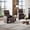 Brown, variant on Modern Accent Electric Power Recliner Chair, Adjustable Single Sofa with PU Leather Back and USB Port and Side Pockets for Living Room Theater