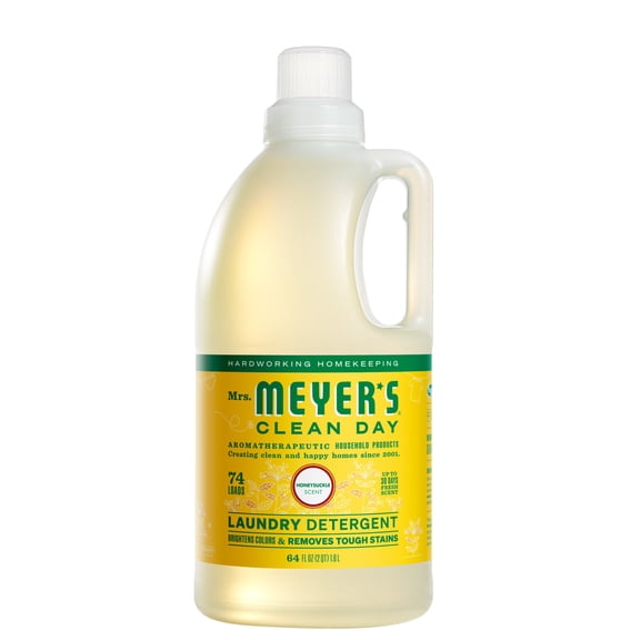 Mrs. Meyer's Clean Day Laundry Detergent, Honeysuckle Scent, 64 Fl Oz
