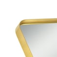 thumbnail image 5 of 32"x22" Aluminum Alloy Wall Mount Rounded Corner Rectangular Mirror,Gold, 5 of 5