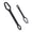 Black, variant on 2Pieces Auto Adjusting Wrench Set Double Head Spanner For 8-24Mm/3-17Mm Nut Bolt Size High Carbon Steel Construction