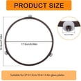 thumbnail image 2 of Microwave Turntable Ring Replacement, 7.44 Inch Durable Plastic Rotating Inner Ring with 14mm Rollers Universal Glass Tray Support Holder Microwave Spinner Accessory Part for Plates, 2 of 7
