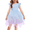 Gradient Blue, variant on Toddler Tutu Dress Little Girls Irregular Tulle Princess Birthday Party Formal Dresses, 4-8Y