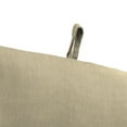 thumbnail image 4 of Jordan Manufacturing Sunbrella 44" x 22" Spectrum Sand Beige Solid Rectangular Outdoor Chair Cushion with Ties and Hanger Loop, 4 of 10