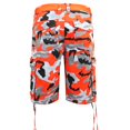 thumbnail image 3 of Victorious Men's Belted Twill Camo Cargo Short DS2065 - Orange - 30, 3 of 9
